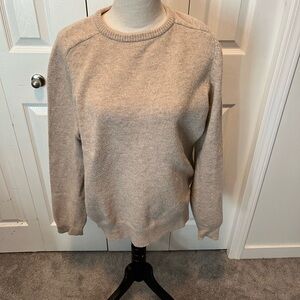 J. Crew Women's Light Brown Crew Neck Sweater